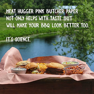 Pink Butcher BBQ Paper Roll (24 Inch by 150 Feet) - Food Grade Peach Wrapping Paper for Smoking Beef Brisket Meat Texas Style, All Natural and Unbleached