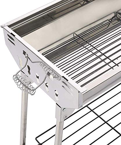 ISUMER Charcoal Grill Kabab Grills Portable BBQ - Stainless Steel